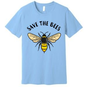 Save The Bees Save Our Planet Beekeeper Honey Earth Day Gift Premium T-Shirt