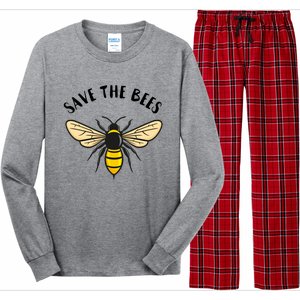 Save The Bees Save Our Planet Beekeeper Honey Earth Day Gift Long Sleeve Pajama Set