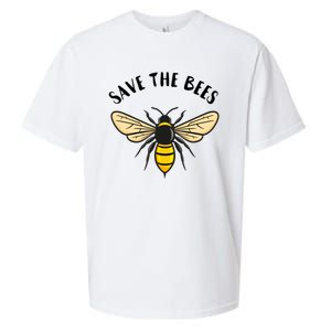 Save The Bees Save Our Planet Beekeeper Honey Earth Day Gift Sueded Cloud Jersey T-Shirt