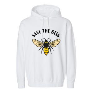 Save The Bees Save Our Planet Beekeeper Honey Earth Day Gift Garment-Dyed Fleece Hoodie