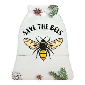 Save The Bees Save Our Planet Beekeeper Honey Earth Day Gift Ceramic Bell Ornament