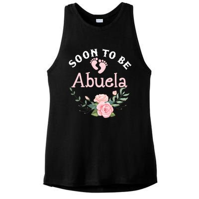 Soon To Be Abuela First Time Grandma Promoted To New Grandma Gift Ladies PosiCharge Tri-Blend Wicking Tank