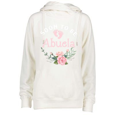 Soon To Be Abuela First Time Grandma Promoted To New Grandma Gift Womens Funnel Neck Pullover Hood