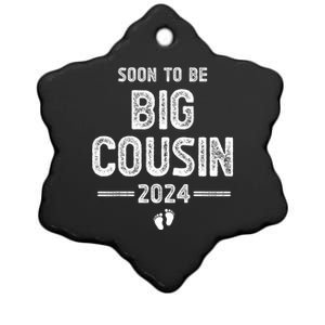 Soon To Be Big Cousin 2024 Promoted To Big Cousin Ceramic Star Ornament