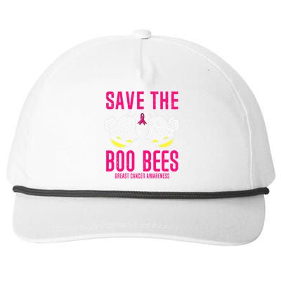 Save The Boobees Boo Bees Breast Cancer Halloween Snapback Five-Panel Rope Hat