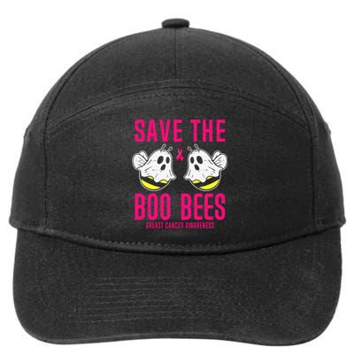 Save The Boobees Boo Bees Breast Cancer Halloween 7-Panel Snapback Hat