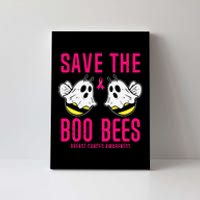 Save The Boobees Boo Bees Breast Cancer Halloween Canvas