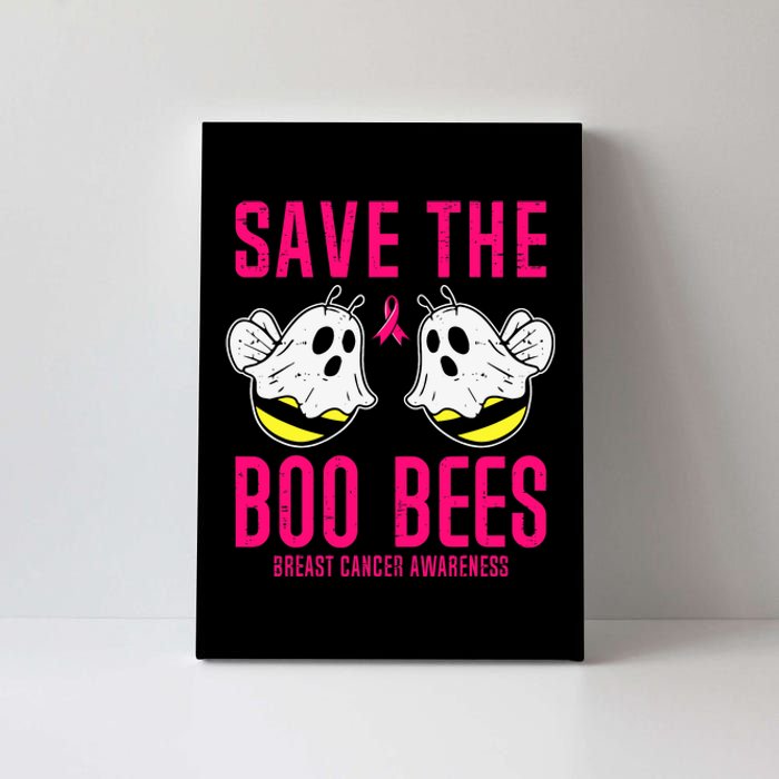 Save The Boobees Boo Bees Breast Cancer Halloween Canvas