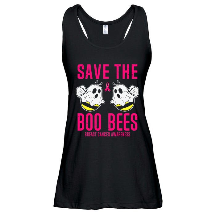 Save The Boobees Boo Bees Breast Cancer Halloween Ladies Essential Flowy Tank