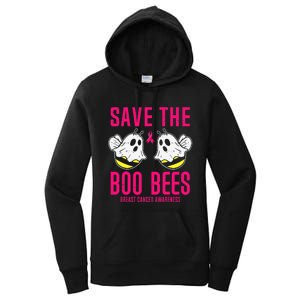 Save The Boobees Boo Bees Breast Cancer Halloween Women's Pullover Hoodie