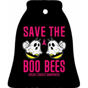 Save The Boobees Boo Bees Breast Cancer Halloween Ceramic Bell Ornament