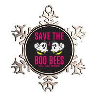 Save The Boobees Boo Bees Breast Cancer Halloween Metallic Star Ornament