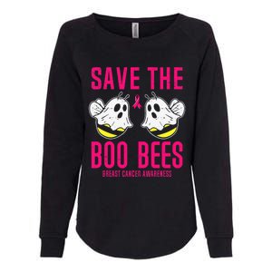 Save The Boobees Boo Bees Breast Cancer Halloween Womens California Wash Sweatshirt