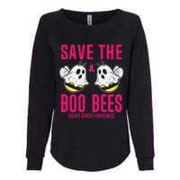 Save The Boobees Boo Bees Breast Cancer Halloween Womens California Wash Sweatshirt