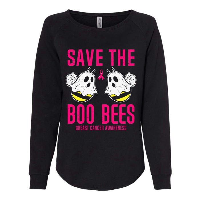 Save The Boobees Boo Bees Breast Cancer Halloween Womens California Wash Sweatshirt