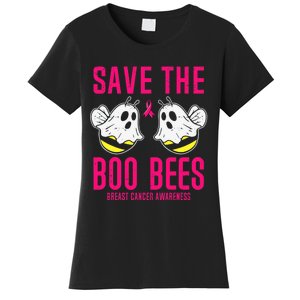 Save The Boobees Boo Bees Breast Cancer Halloween Women's T-Shirt