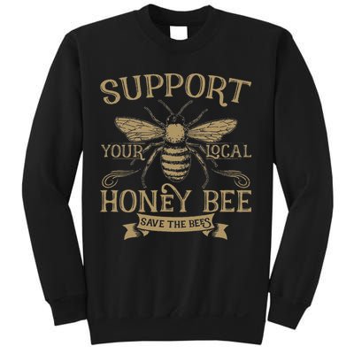 Save The Bees Local Honey Bee Support Sweatshirt