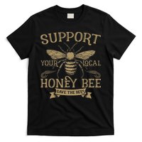 Save The Bees Local Honey Bee Support T-Shirt
