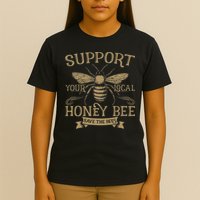 Save The Bees Local Honey Bee Support T-Shirt