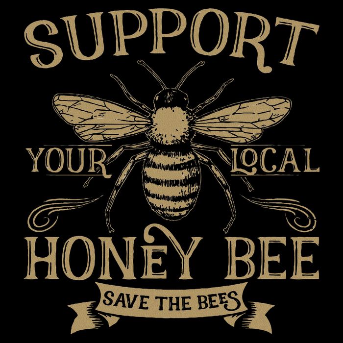 Save The Bees Local Honey Bee Support Mousepad