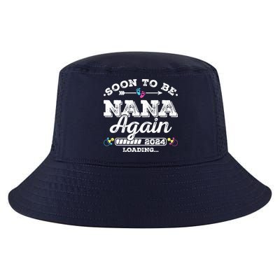 Soon To Be Nana Again 2024 Loading Pregnancy Announcement Cool Comfort Performance Bucket Hat