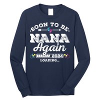 Soon To Be Nana Again 2024 Loading Pregnancy Announcement Long Sleeve Shirt