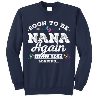 Soon To Be Nana Again 2024 Loading Pregnancy Announcement Sweatshirt