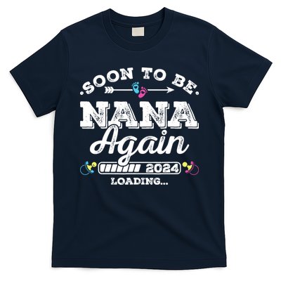 Soon To Be Nana Again 2024 Loading Pregnancy Announcement T-Shirt