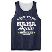 Soon To Be Nana Again 2024 Loading Pregnancy Announcement Mesh Reversible Basketball Jersey Tank
