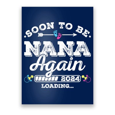 Soon To Be Nana Again 2024 Loading Pregnancy Announcement Poster