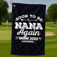 Soon To Be Nana Again 2024 Loading Pregnancy Announcement Golf Towel