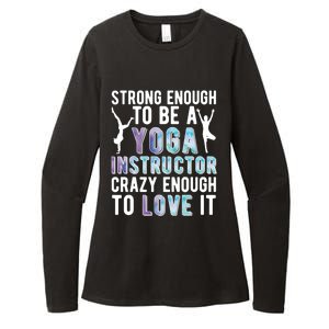 Strong To Be A Yoga Instructor Yoga Teacher Gift Womens CVC Long Sleeve Shirt