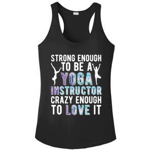 Strong To Be A Yoga Instructor Yoga Teacher Gift Ladies PosiCharge Competitor Racerback Tank