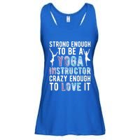 Strong To Be A Yoga Instructor Yoga Teacher Gift Ladies Essential Flowy Tank