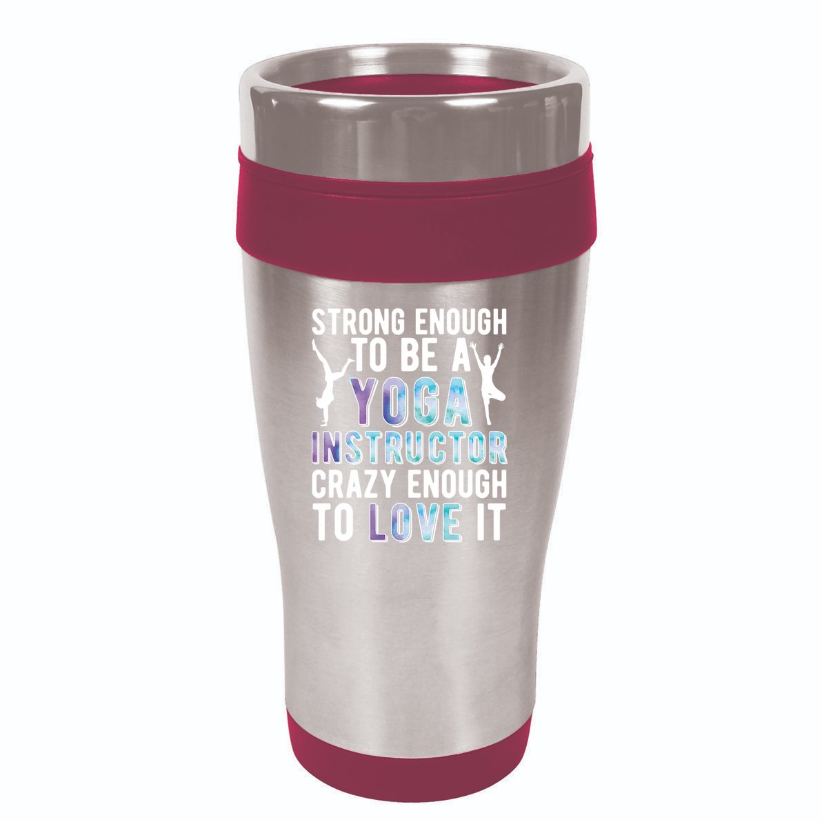 Strong To Be A Yoga Instructor Yoga Teacher Gift 16oz Travel Tumbler
