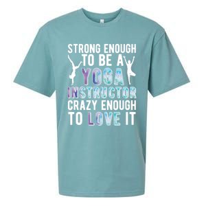 Strong To Be A Yoga Instructor Yoga Teacher Gift Sueded Cloud Jersey T-Shirt