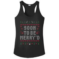 Soon To Be MerryD Engaged Couples Matching Ugly Christmas Ladies PosiCharge Competitor Racerback Tank