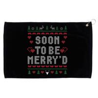 Soon To Be MerryD Engaged Couples Matching Ugly Christmas Grommeted Golf Towel