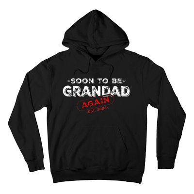 Soon To be Grandad Again est. 2024 Promoted to Grandpa Papa Hoodie