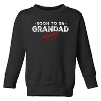 Soon To be Grandad Again est. 2024 Promoted to Grandpa Papa Toddler Sweatshirt