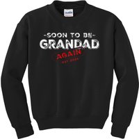 Soon To be Grandad Again est. 2024 Promoted to Grandpa Papa Kids Sweatshirt