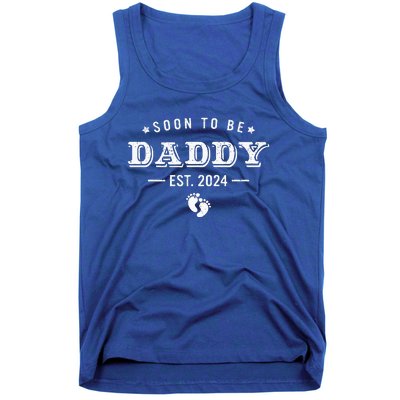 Soon To Be Dad Est 2024 Fathers Day First Time Dad Tank Top