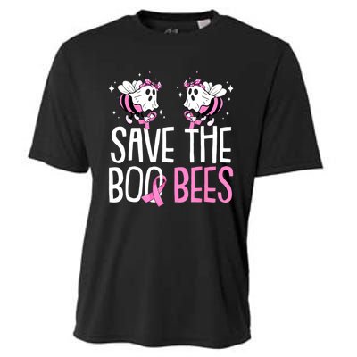 Save The Breast Cancer Awareness Boo Bees Halloween Cooling Performance Crew T-Shirt