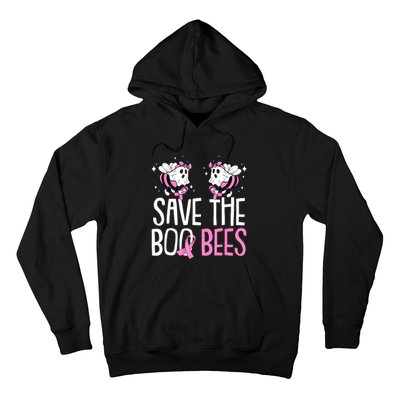 Save The Breast Cancer Awareness Boo Bees Halloween Hoodie