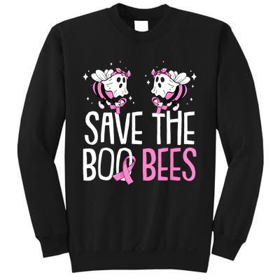 Save The Breast Cancer Awareness Boo Bees Halloween Sweatshirt