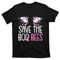 Save The Breast Cancer Awareness Boo Bees Halloween T-Shirt