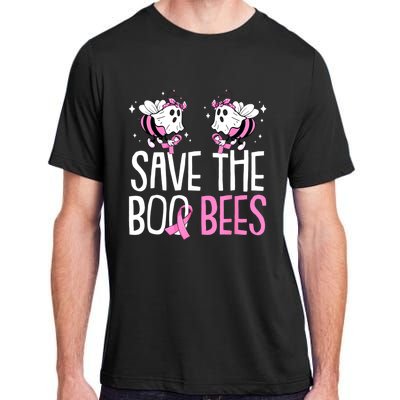 Save The Breast Cancer Awareness Boo Bees Halloween Adult ChromaSoft Performance T-Shirt