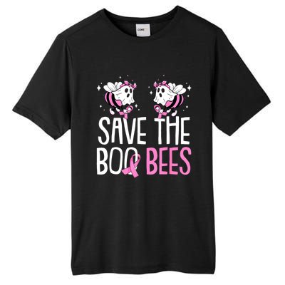 Save The Breast Cancer Awareness Boo Bees Halloween Tall Fusion ChromaSoft Performance T-Shirt