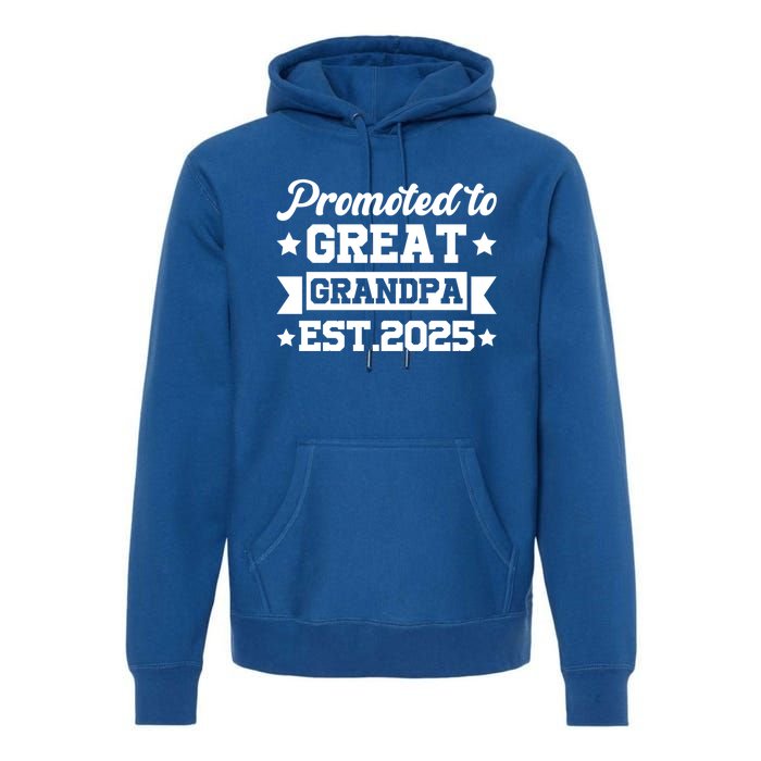 Soon To Be Great Grandfather Promoted To Great Grandpa 2025 Gift Premium Hoodie