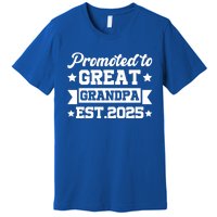 Soon To Be Great Grandfather Promoted To Great Grandpa 2025 Gift Premium T-Shirt